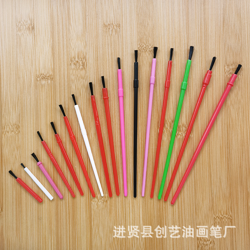 All plastic brush 4.8cm-16.5cm children's DIY brush brush brush paint pen