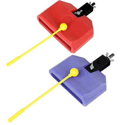 Picture of Orff percussion instrument ABS square clapper plastic cow bell high bass clapper drum set accessories wooden fish clapper