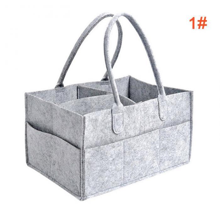 Wholesale custom cross-border hot felt diaper storage bag mommy storage bag baby diaper storage basket