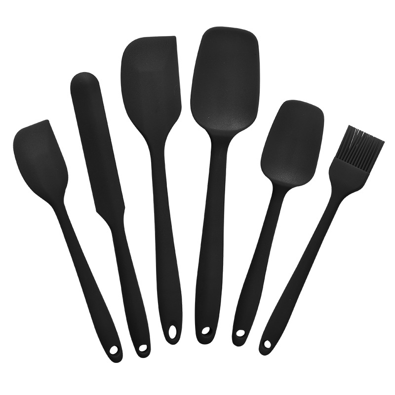 Picture of In stock kitchen baking cream Spatula Silicone six-piece baking scraper silicone brush baking suit small scraper