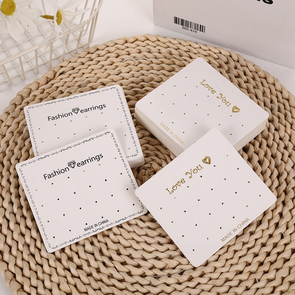 New Fashion Korean Hairpin Packaging Card Bronzing Embossed DIY Handmade Jewelry Packaging Materials Accessories