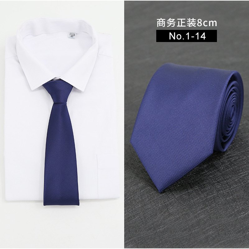Picture of New Style Tie Men's Formal Business Casual Simple Style Solid Color Striped Arrow-Shaped Tie Manufacturer Ready Stock Wholesale