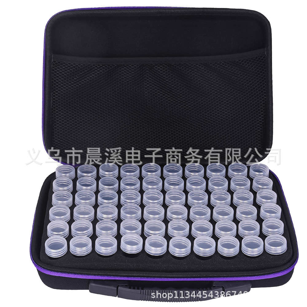 Picture of DIY diamond painting tool 60/120/240 grid drill bottle portable storage bag suit foreign trade new drill