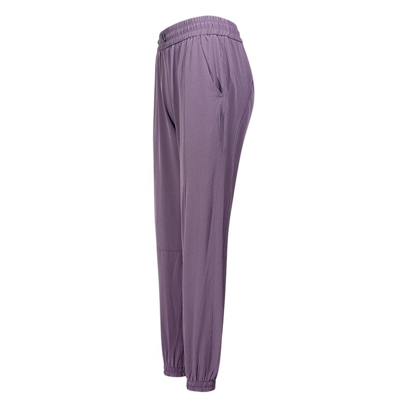 Internet Celebrity Loose Sports Pants for Women, Leg-Tie Running Thin Overalls, High-Waisted Quick-Drying Yoga Pants, Slimming
