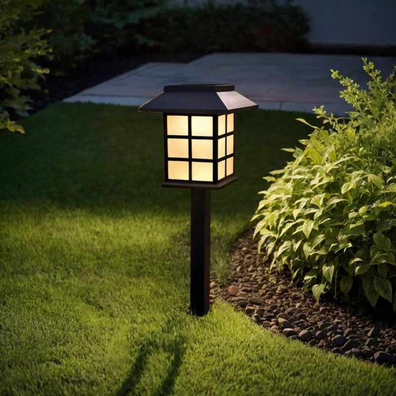 Picture of Solar Lawn Light Courtyard Garden Decorative Floor Insert Light LED Waterproof Outdoor Night Light Villa Landscape Light