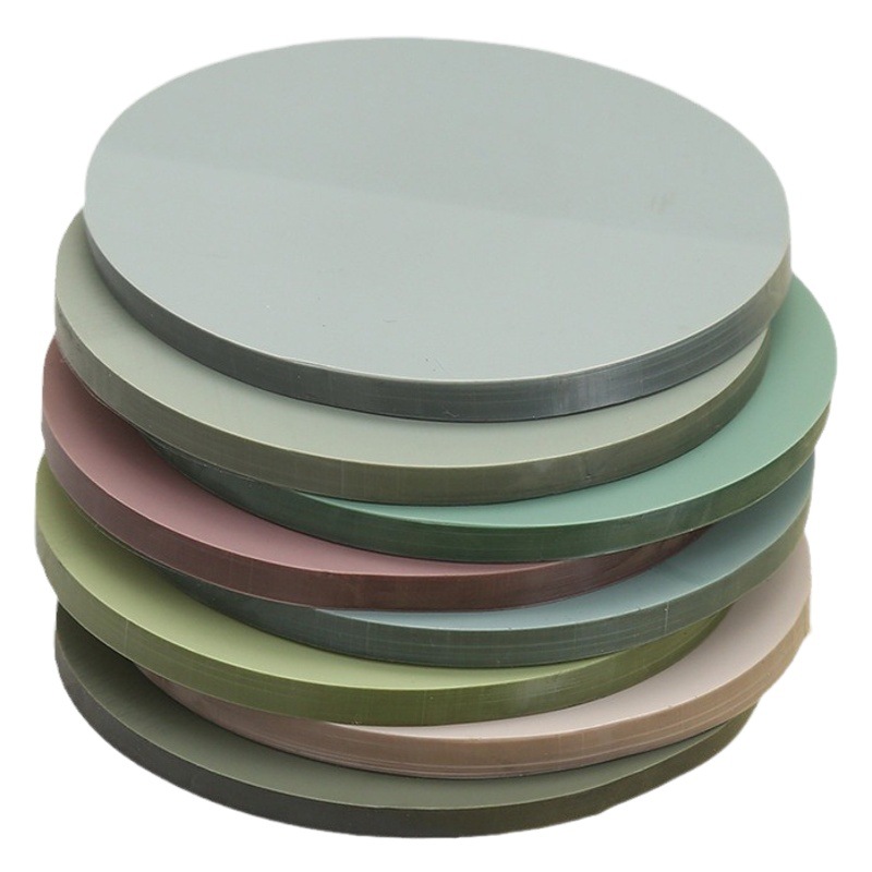 Morandi color round sticky note color translucent PET note note ins style simple hand account Note Book Wholesale