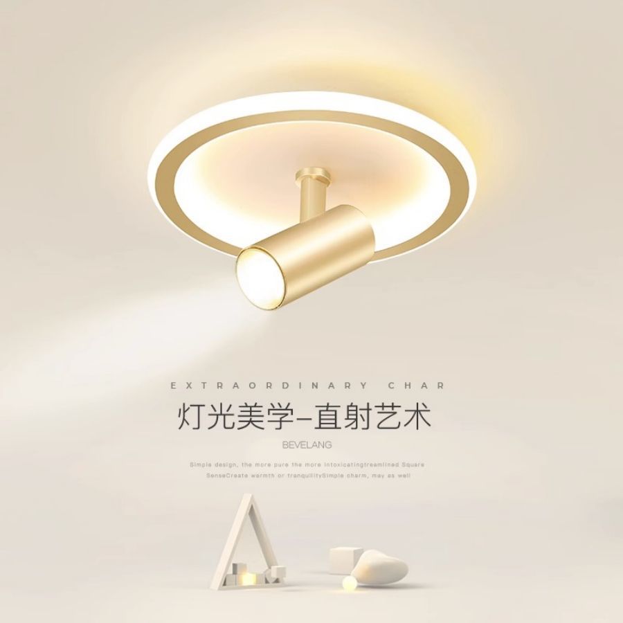 Entrance Hallway Ceiling Light, Corridor Sensor Ceiling Light, Modern Minimalist Cloakroom Shop Surface-Mounted Rotating Spotlight