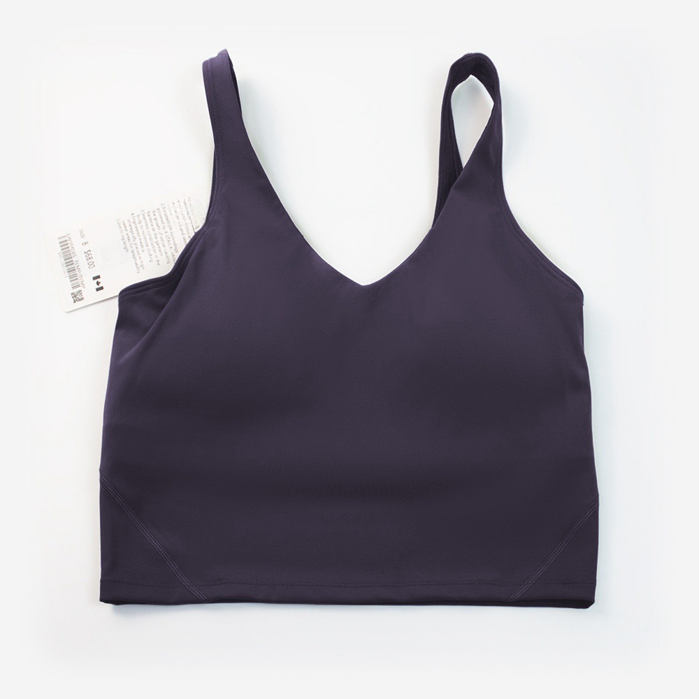 Picture of New Style Yoga Clothing Nylon Naked Tight-fit Sports Bra Women's Bra All-match Fitness Beauty Back Underwear Vest Gather-up