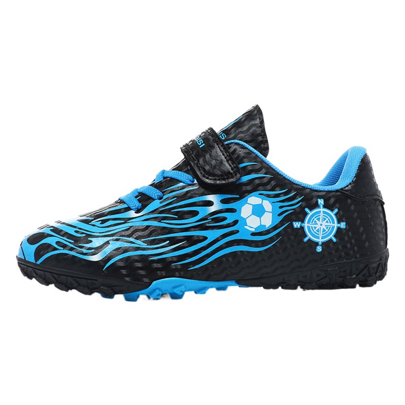Children's football shoes AG long nail TF broken nail student campus competition training football shoes middle and big children Velcro sneakers
