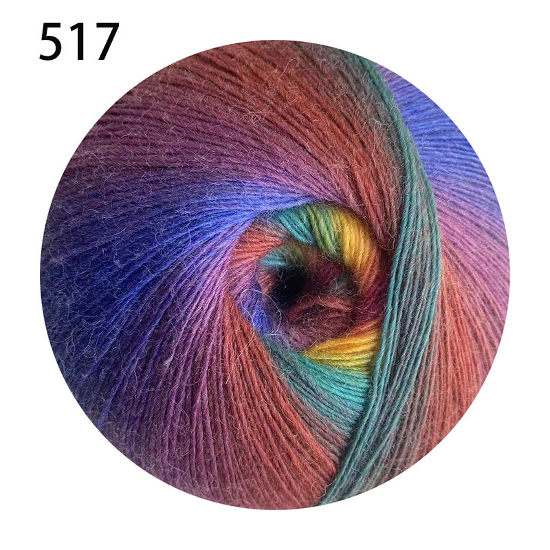 Picture of 1000 m Magic Ball Rainbow Wool Wool Wool Hand-Woven Crochet Shawl Hat Scarf Coat Coarse Baby Wool Ball