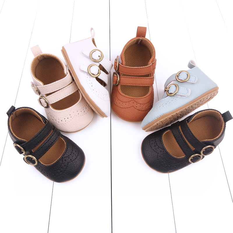 Spring and Autumn New Buckle Baby Princess Shoes Baby Toddler Shoes 0-1 Year Old Baby Shoes 2744