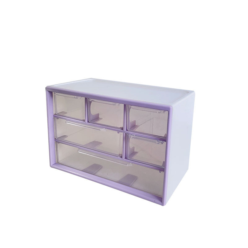 Picture of Desktop Drawer Type Transparent Storage Box Student Stationery Box Organize Simple Style Transparent Drawer Type Light Luxury Box