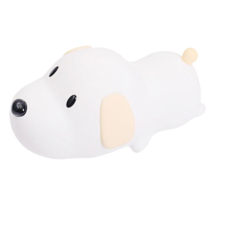 Year of the Dog Mascot Dumb Wang PAPA Dog Cute Pat Silicone Nightlight Endless Tune Dumb Dog Table Lamp
