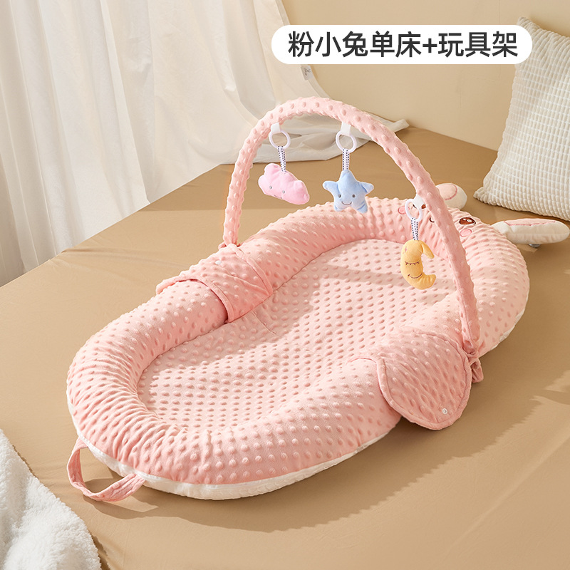 Picture of Infant bed anti-spitting milk soothing uterine slope newborn bionic bed anti-startling movable crib