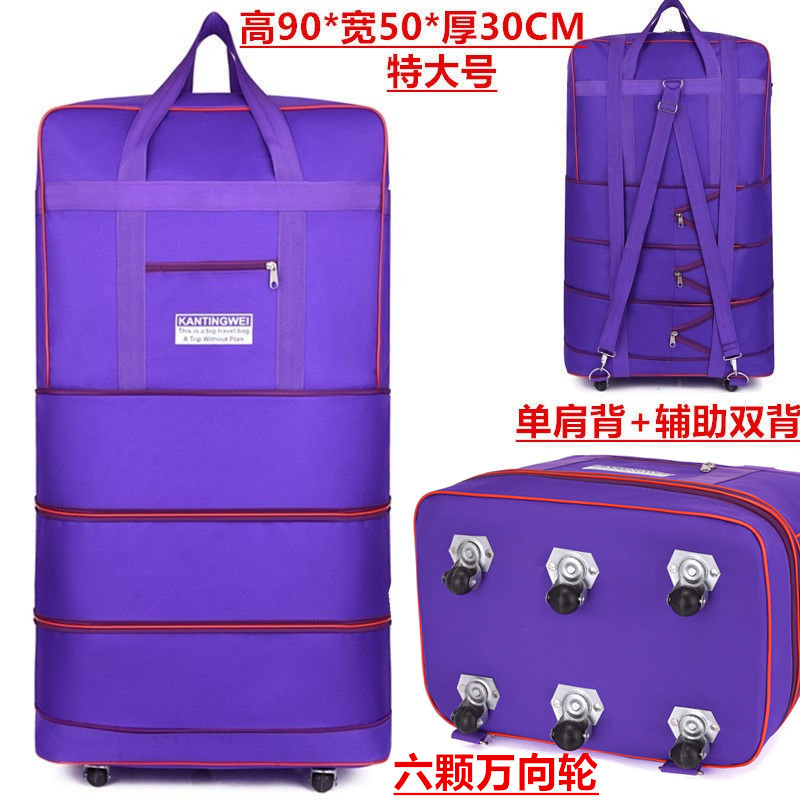 Picture of Waterproof Oxford Cloth Suitcase, Large Capacity Travel Bag, 158 Aviation Checked Bag, Overseas Moving Luggage Bag