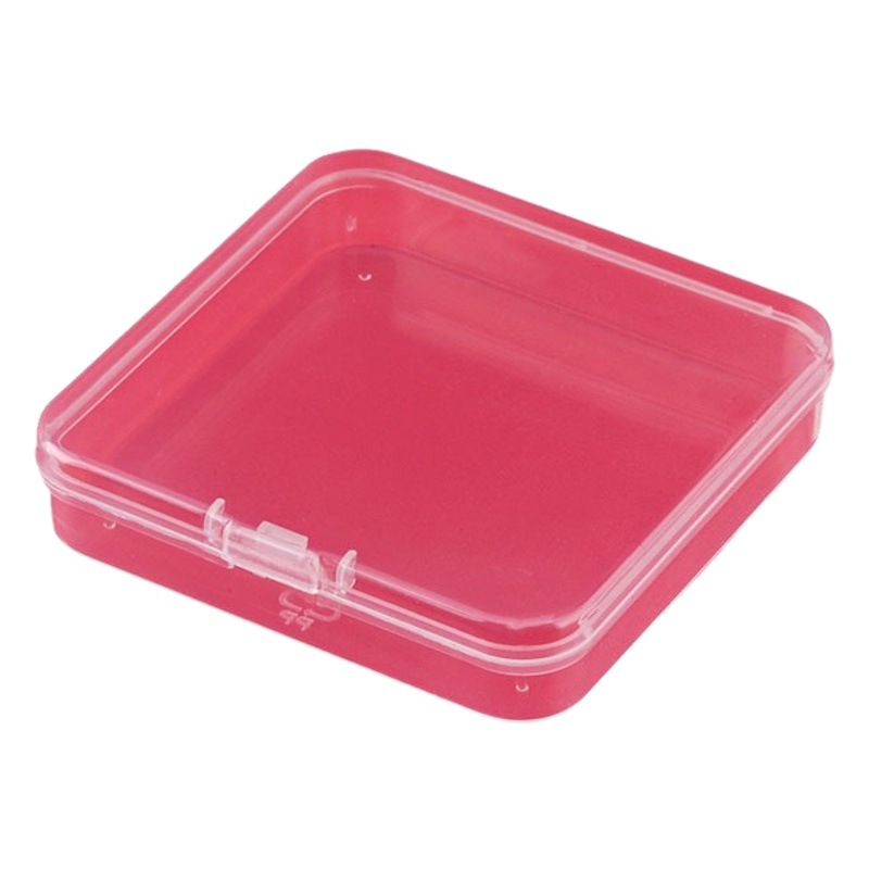 Square pp plastic box Translucent jewelry stationery product packing box thickened parts box