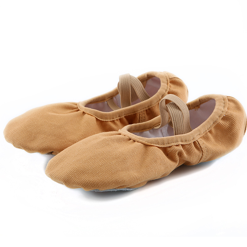 Picture of Dance shoes lace-free elastic female children's soft bottom exercise shoes indoor body yoga cat claw dancing shoes wholesale