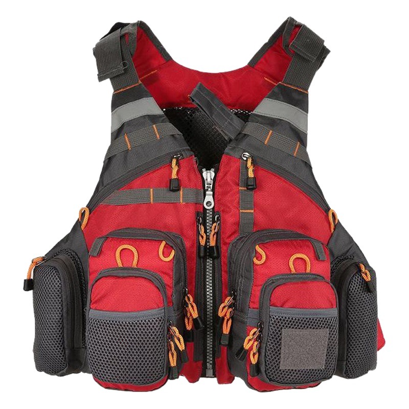Fishing Life Jacket Sandy Fishing Suit Boat Fishing Sea Fishing Road Asia Multi-functional Multi-pocket Portable with Floating Material Removable