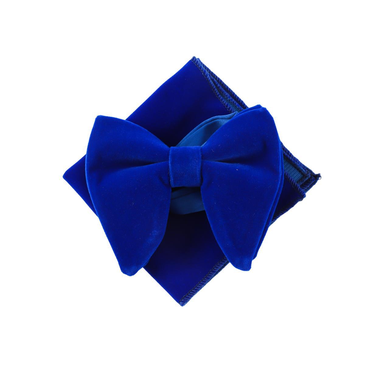 Picture of AliExpress EBAY WISH Multicolor Bow Tie Velvet Bow Performance Solid Color Gentleman Bow Tie Handkerchief