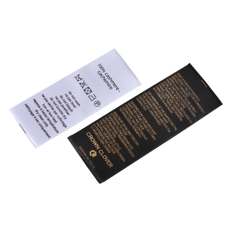 Clothing Washable Label, Washable Label, Cloth Label, Composition Label, Cotton Silk Screen Mark, Washable Label, Washable Mark, Customized