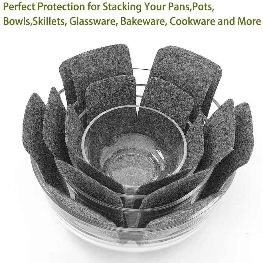 Picture of Cross-border felt pot pad hexagonal bowl and plate tableware non-slip heat insulation pad non-woven non-stick pan protection pad in stock