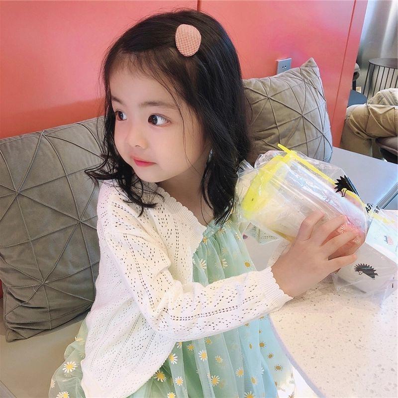 Picture of 2025 Girls' Long-sleeved Ice Silk Thin Top Baby's Cardigan Children's Spring and Autumn Long-sleeved Coat Sunscreen Clothes