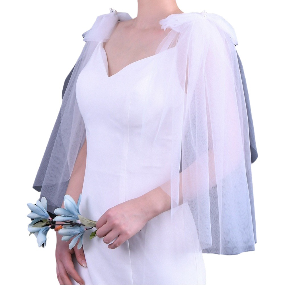 Yulapan VG34 Bow Shoulder Shoulder Dress Wedding Dress Shawl Arm Shoulder Dress Decoration Travel Accessories