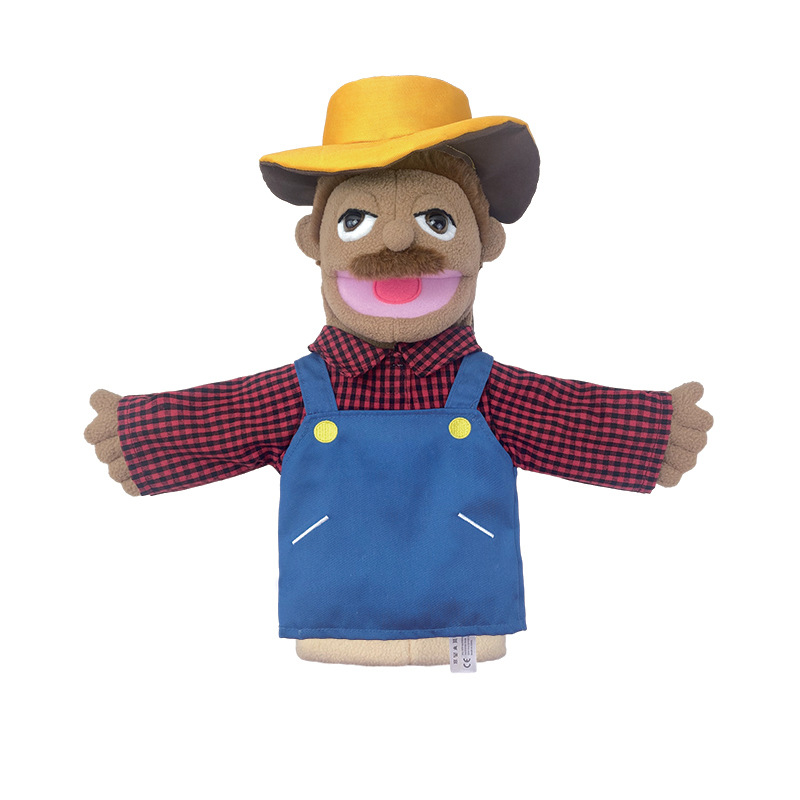 Picture of New Cartoon Half-body Professional Character Hand Doll Kindergarten Parent-child Games Plush Toy Family Early Education Doll