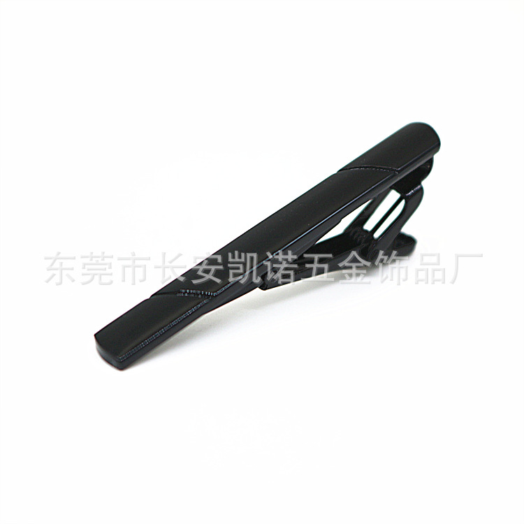 Picture of Summer set red clip color tie clip metal simple men's silver accessories tie clip business