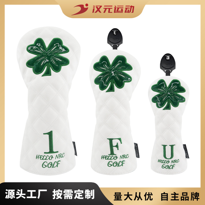 New factory direct cross-border e-commerce golf club protective cover large four-leaf clover series outdoor sports suit