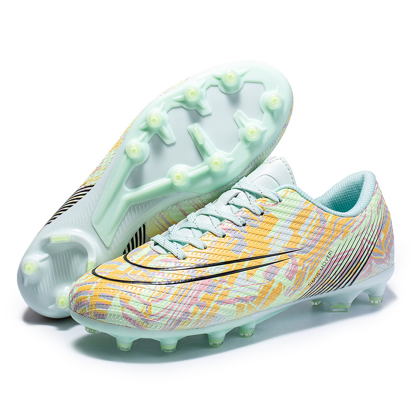 High-top cross-border children's and youth soccer shoes, women's spike long spike assassin, professional competition grass training shoes, men's shoes