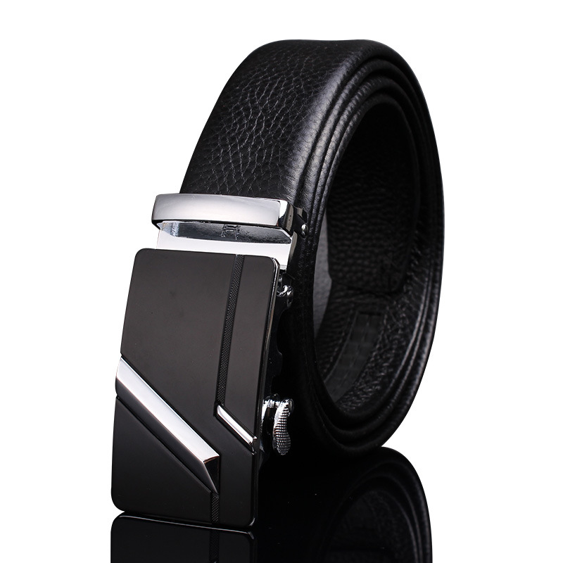 Picture of Men's Belt Leather High-end Automatic Buckle Casual Men's Cowhide Belt Men's Trousers Belt Men's Wholesale