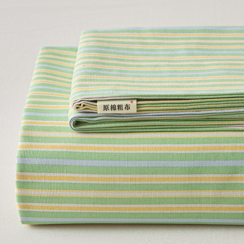 Cotton thickened old coarse cloth bed sheet three-piece set double mat single dormitory single cotton bed single kang single wholesale