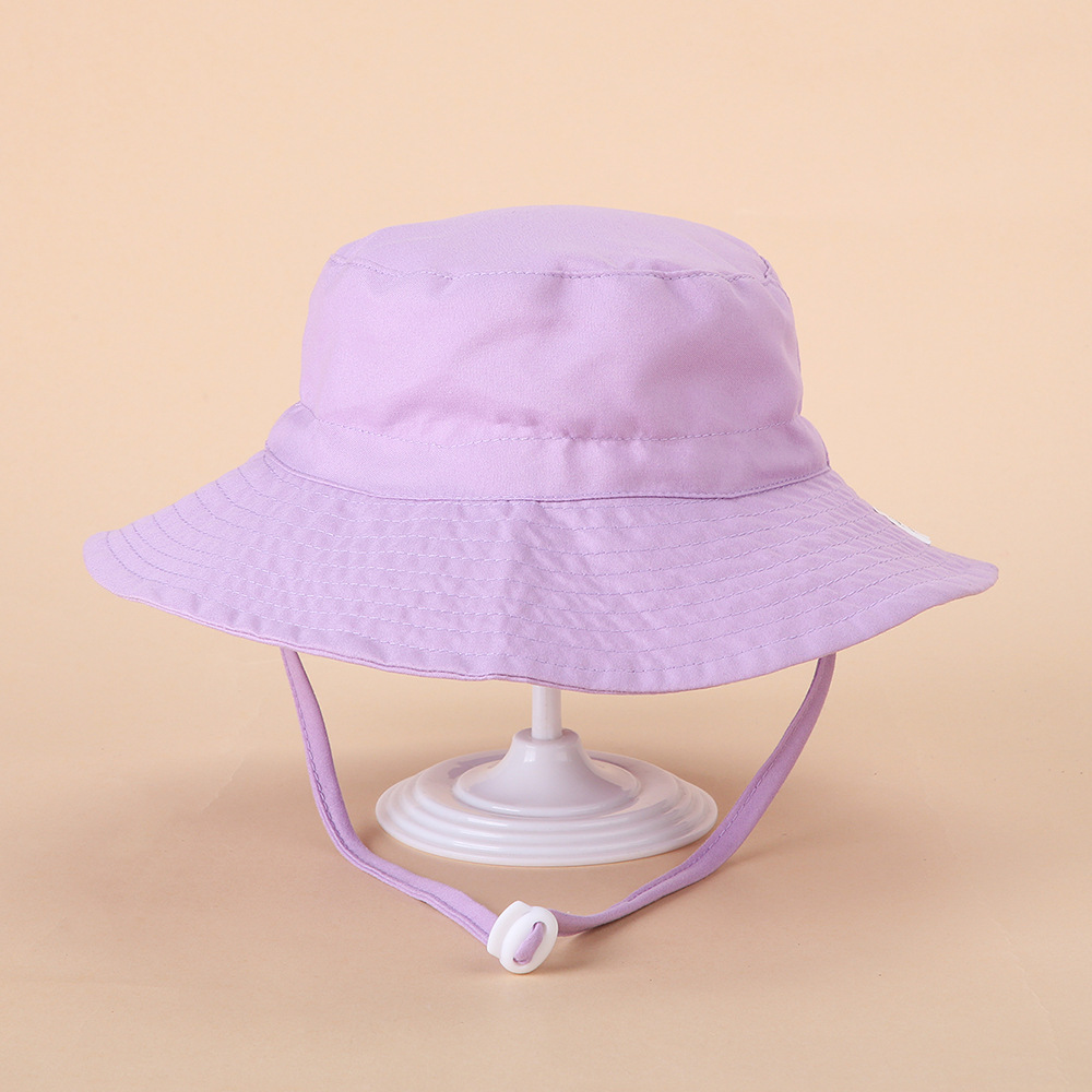 Picture of Spring and summer European and American new sun hat for boys and girls baby breathable quick-drying beach hat for children sunscreen adjustable fisherman hat