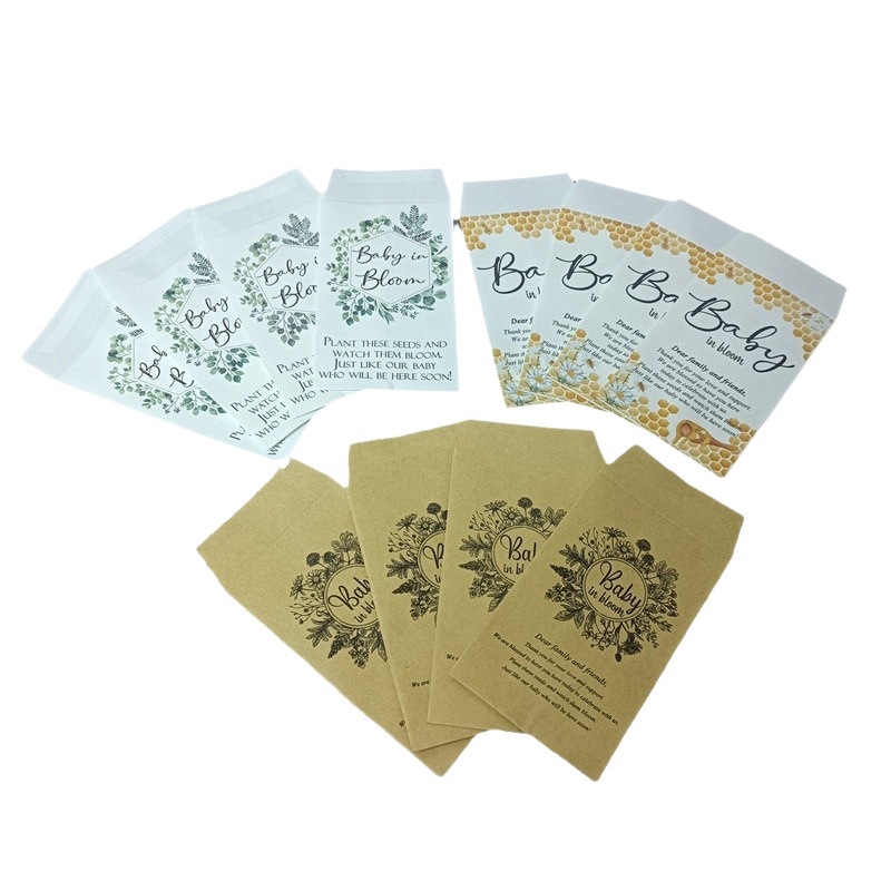 Seed Series Kraft Paper Bag Vintage INS Wind Envelope Seed Bag Eco-friendly Non-plastic Cross-border Hot Sale Mini Envelope