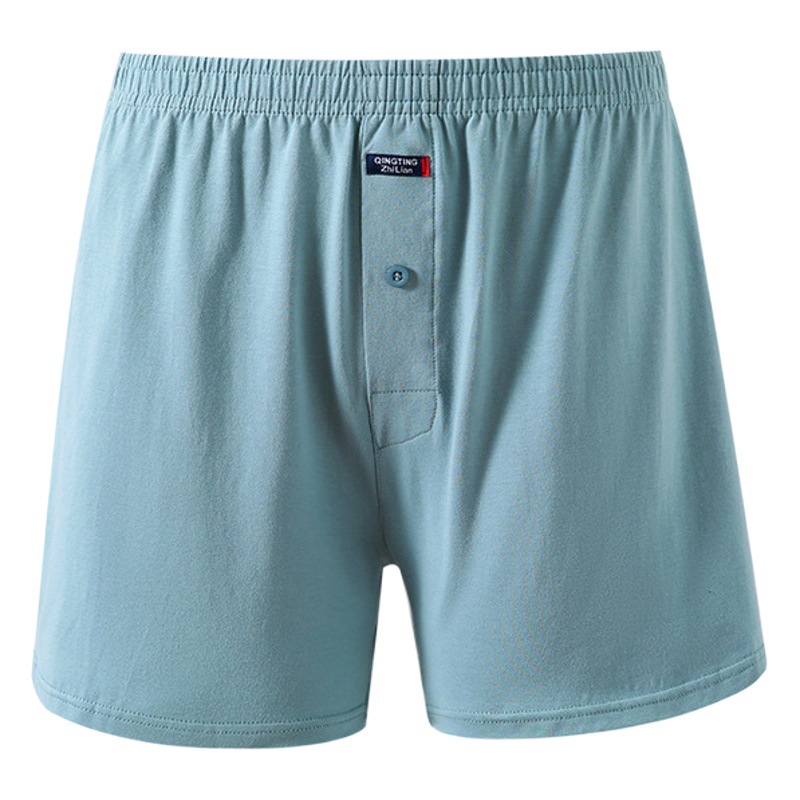 Men's Arlo Pants Loose Pure Cotton Underwear Shorts Large Trousers Button Open Comfortable Breathable Home Pajama Pants Large Size