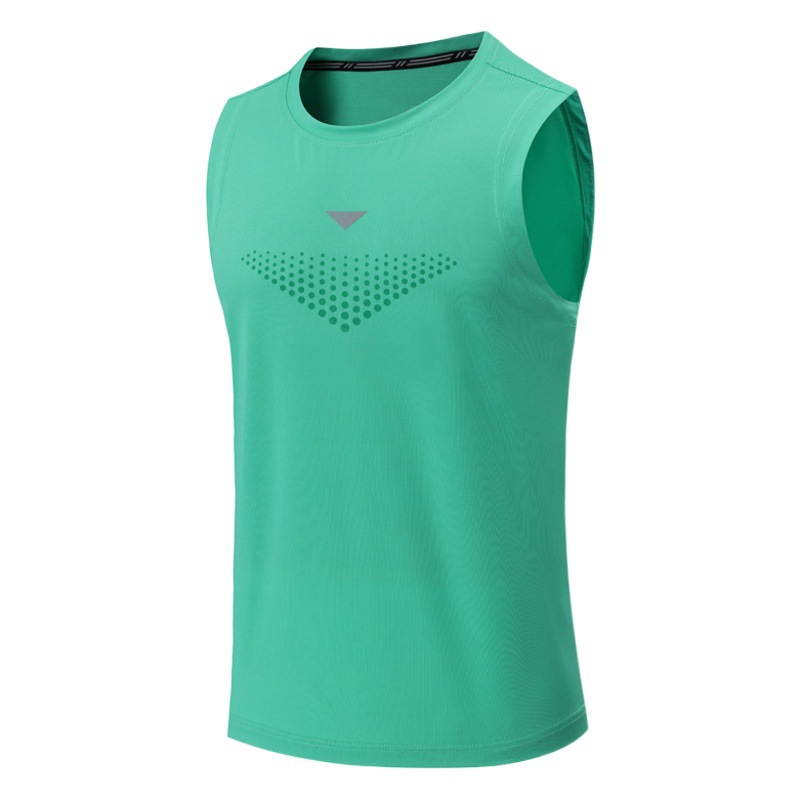 Summer Sports Running Fitness Top Cross-border plus size Elastic Breathable Quick-drying Vest for Amazon