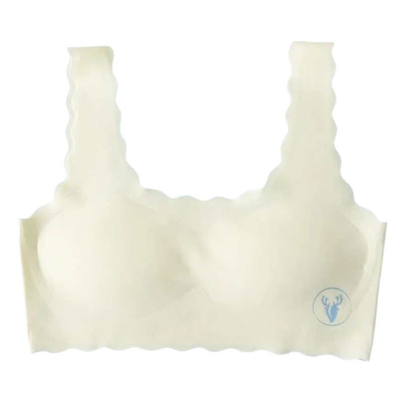 Developmental Student Girl Underwear Seamless Ice Silk Anti-bump Girl Bra Vest Comfortable and Breathable Two or Three Stages
