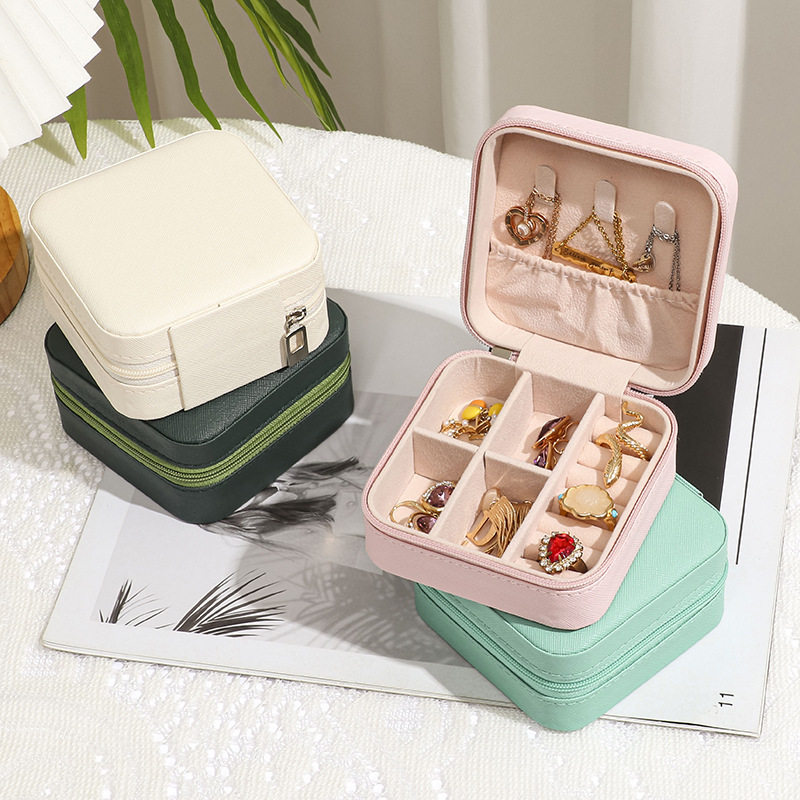Portable Jewelry Packaging Ring Box Jewelry Storage Box Cosmetics Earrings Necklace Jewelry Box Travel Portable