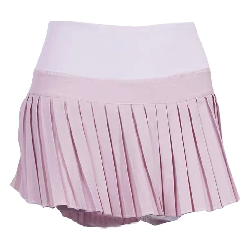 Tennis Skirt Women's Anti-running Outdoor Skirt Quick-drying Breathable Personality Pleated Running Fitness Badminton Shorts