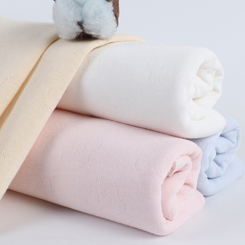 Picture of in stock Knitted Double-Layer Jacquard Unpadded Fabric Breathable Neonatal Monk Jompon Air Layer Fabric