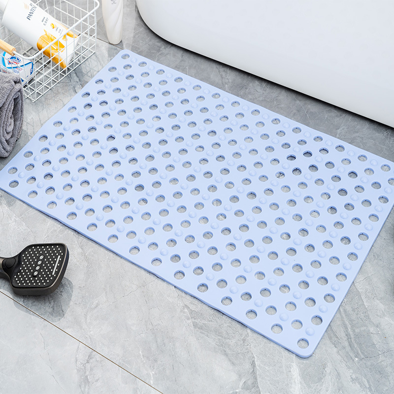 Picture of Square Anti-slip Mat Bathroom Mat Bath Anti-fall Environmental Protection Household Shower Room Suction Cup Floor Mat Bathroom Massage Foot Mat