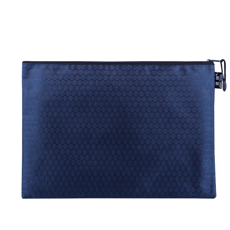 Picture of Jian Teng A4 Football Pattern File Bag Waterproof Thickeneded Canvas Zipper Bag Information Bag Student File Stationery Bag