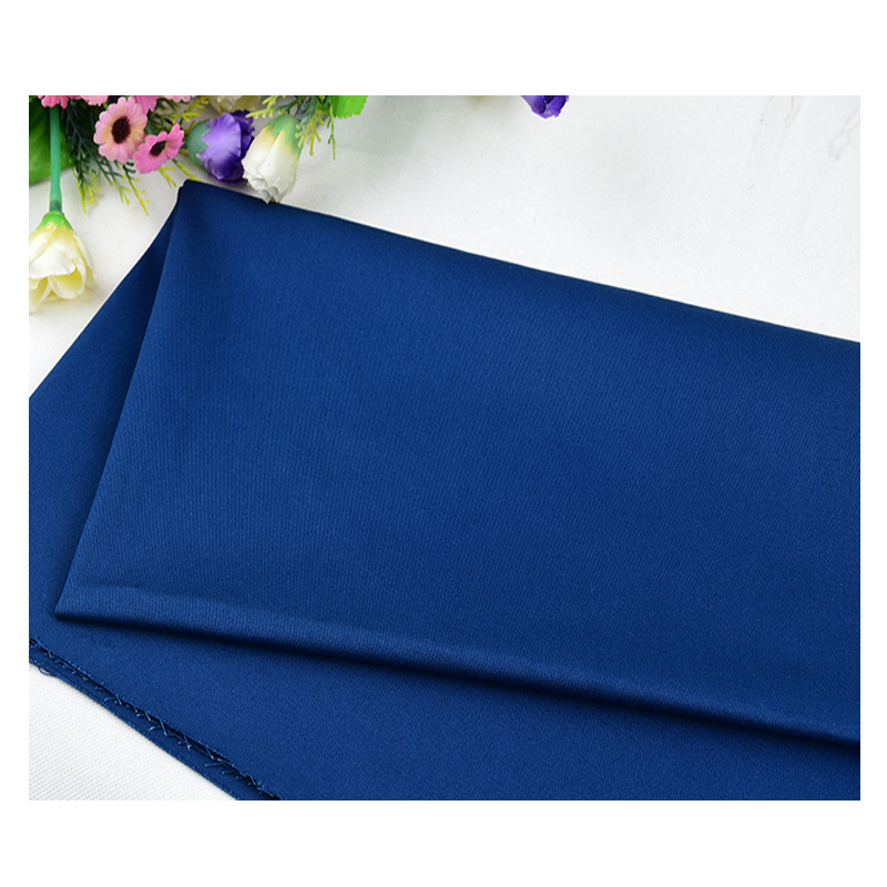 Cotton Double Core Stretch Cotton Cloth Women's Casual Small Leg Wide Leg Straight Leg Pants Imitation Denim Fabric