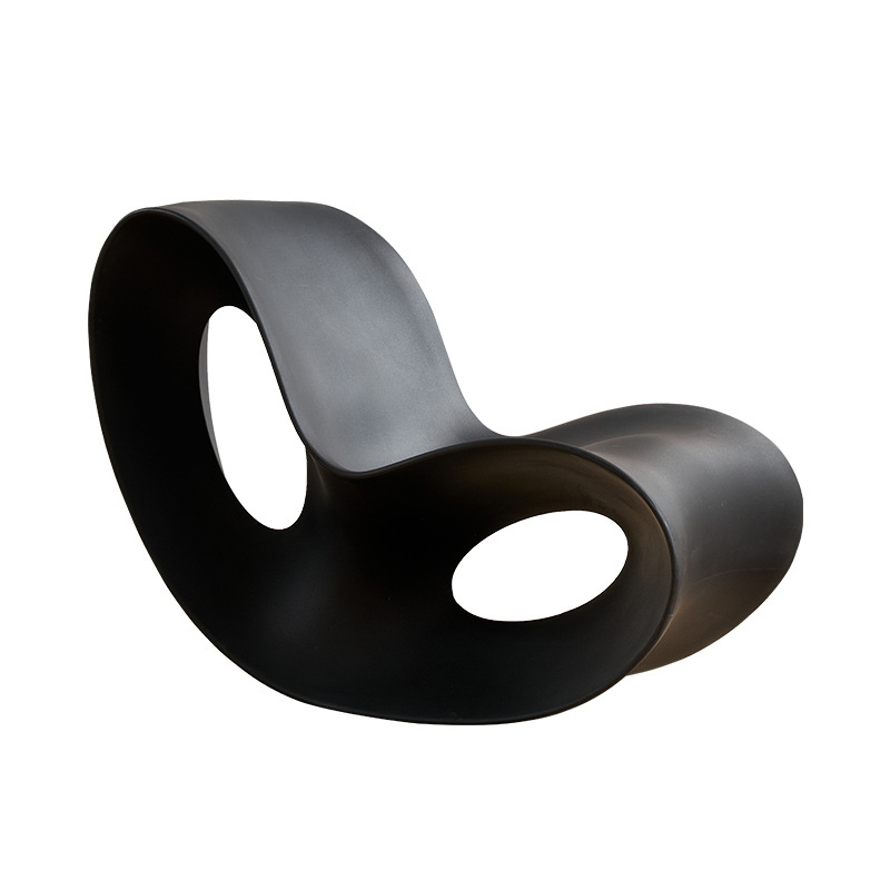 Picture of Living Room Rocking Chair for Home Use in Small Apartments, Leisure Butterfly-Shaped Lazy Chair, Single Modern Recliner with Creative Design