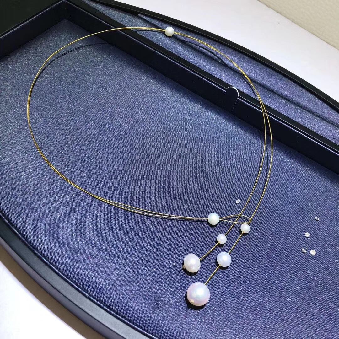Picture of Factory supply net red fashion freshwater pearl necklace suit women's pearl decoration a generation of hair