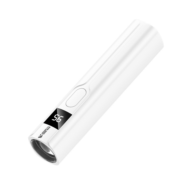Picture of Daily Violet Light Identification Detection Lamp Digital Power Display Nail Light Portable USB Rechargeable Violet Flashlight