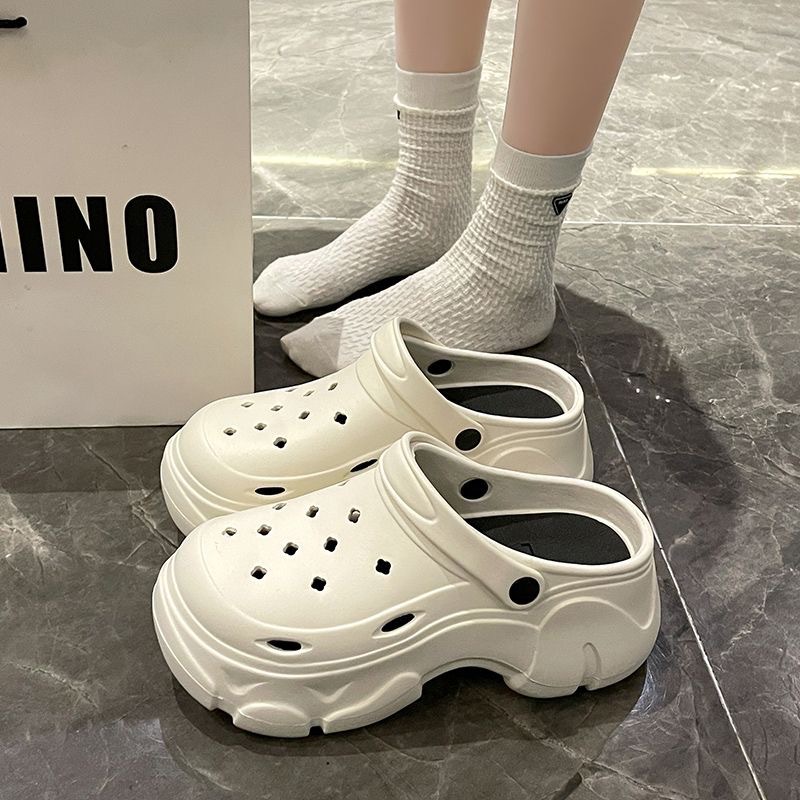 Thick-soled hole shoes women's outdoor slippers women's summer home shoes women's couple EVA slippers sandals women's shoes wholesale