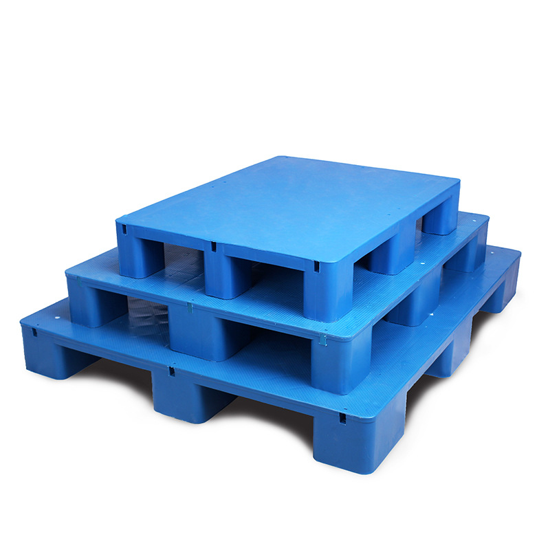 Picture of Flat Nine-Legged Plastic Pallet Moisture-Proof Pad Storage Transfer Logistics Pallet Forklift Platform Thickened Version