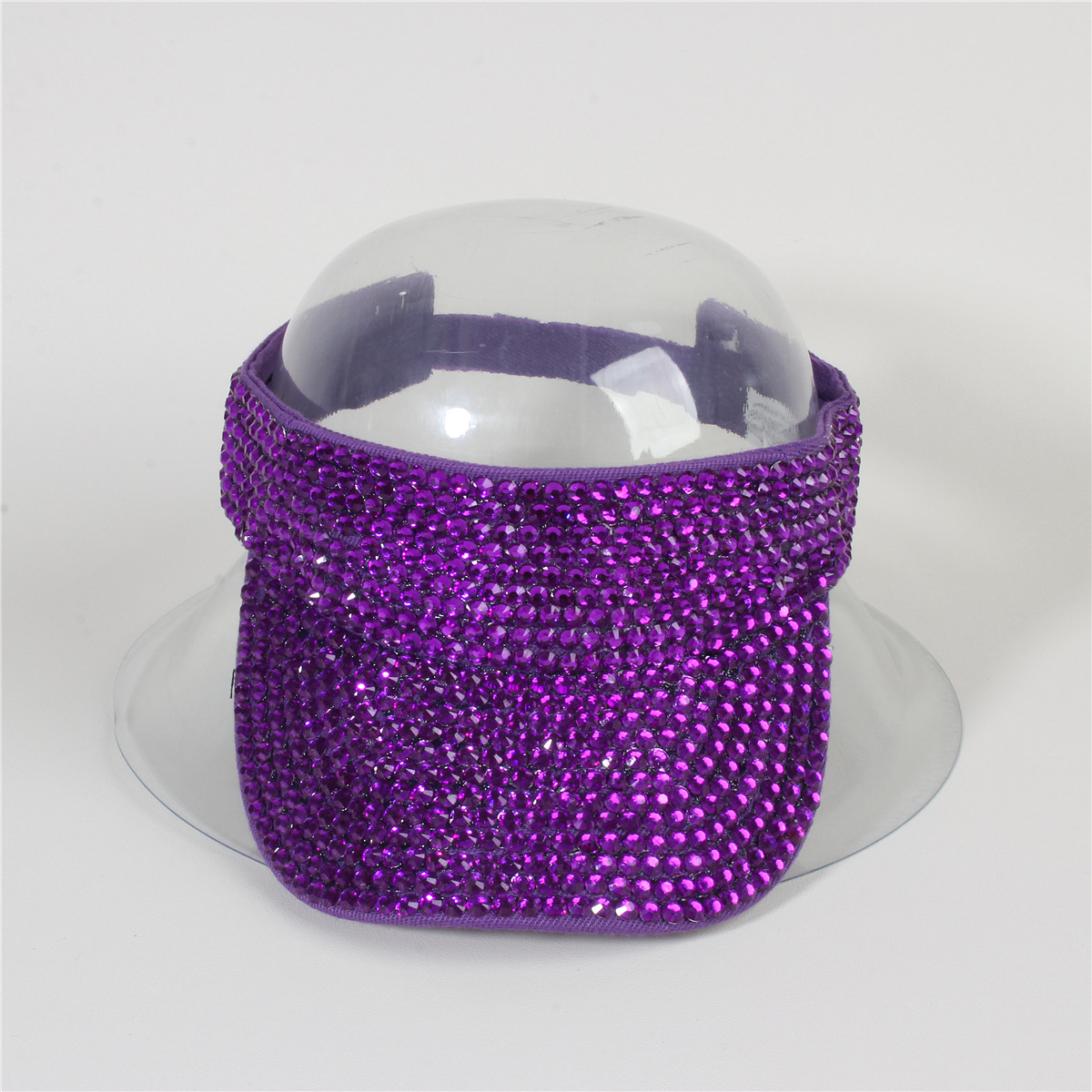 Picture of Cross-border Foreign Trade Summer Women's Point Drill Anti-purple Roof Outside Line Face-shading Sunscreen Solid Color Diamond Sunlight Empty Hat